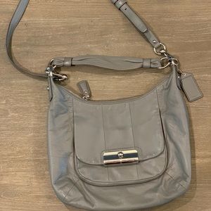 Gray Coach crossbody